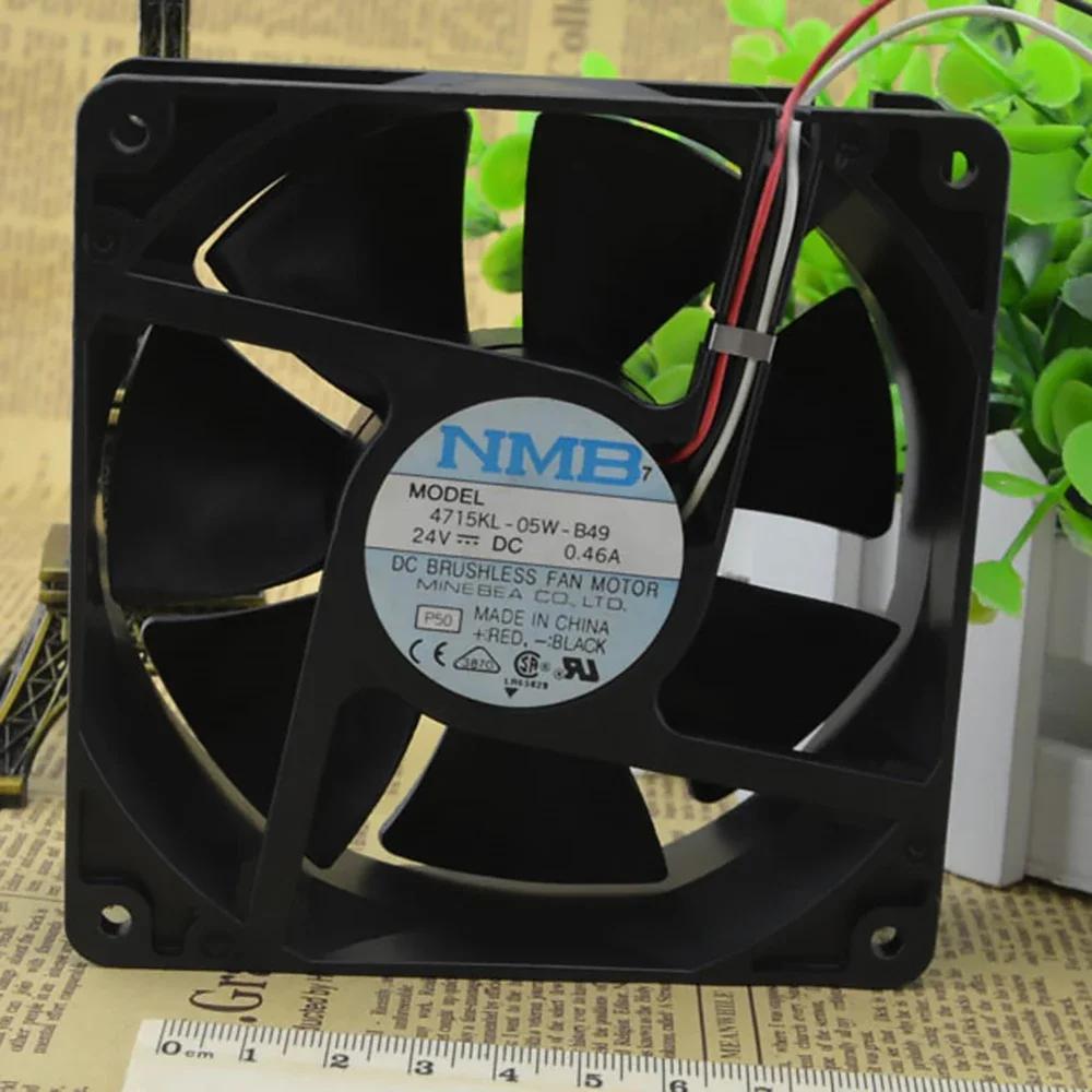 NMB-MAT Minebea ļ ȯ, 3  ð ǳ, 4715KL-05W-B49, 12038, 24V, 0.46A, 120X120X38MM, ǰ